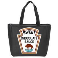 Group Condiments Halloween Costume Sweet Chocolate Sauce Zip Tote Bag