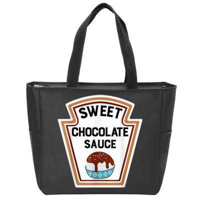 Group Condiments Halloween Costume Sweet Chocolate Sauce Zip Tote Bag