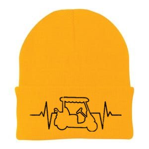 Golf Cart Heartbeat Knit Cap Winter Beanie