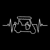 Golf Cart Heartbeat Cooling Performance Crew T-Shirt