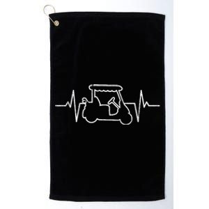 Golf Cart Heartbeat Platinum Collection Golf Towel