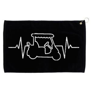 Golf Cart Heartbeat Grommeted Golf Towel