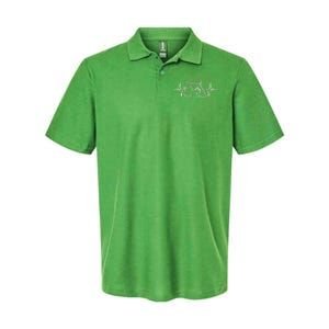 Golf Cart Heartbeat Softstyle Adult Sport Polo