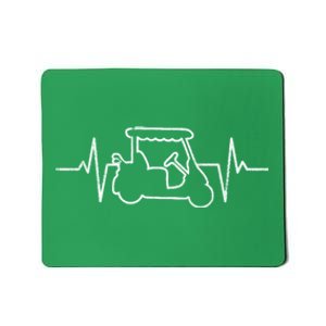 Golf Cart Heartbeat Mousepad