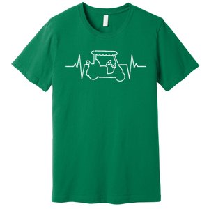 Golf Cart Heartbeat Premium T-Shirt