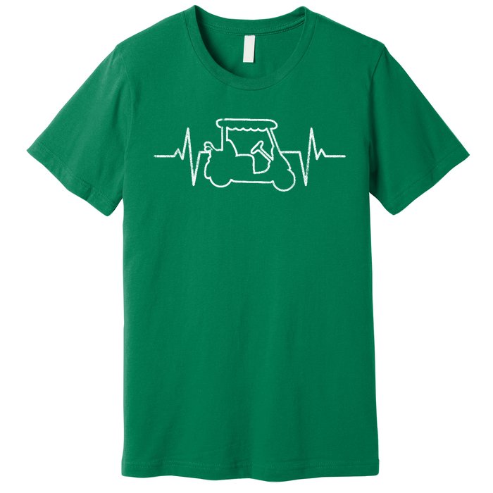 Golf Cart Heartbeat Premium T-Shirt