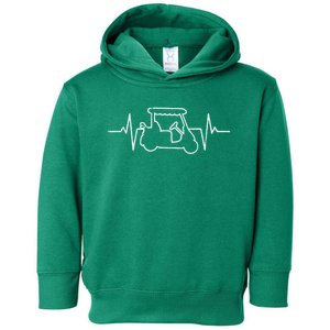 Golf Cart Heartbeat Toddler Hoodie