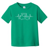 Golf Cart Heartbeat Toddler T-Shirt