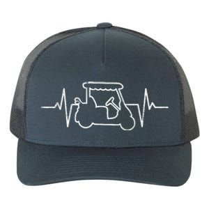 Golf Cart Heartbeat Yupoong Adult 5-Panel Trucker Hat