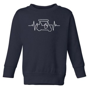 Golf Cart Heartbeat Toddler Sweatshirt