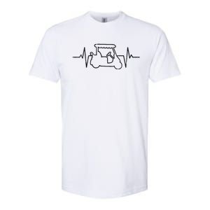 Golf Cart Heartbeat Softstyle CVC T-Shirt