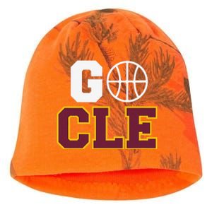 Go Cleveland Hometown Basketball Fan Gift Kati - Camo Knit Beanie