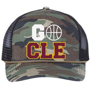 Go Cleveland Hometown Basketball Fan Gift Retro Rope Trucker Hat Cap