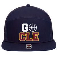 Go Cleveland Hometown Basketball Fan Gift 7 Panel Mesh Trucker Snapback Hat