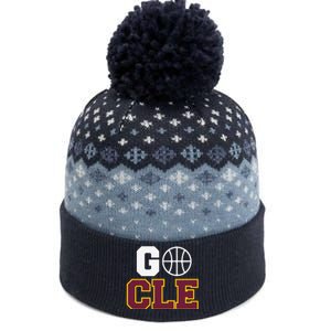 Go Cleveland Hometown Basketball Fan Gift The Baniff Cuffed Pom Beanie