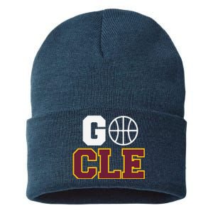 Go Cleveland Hometown Basketball Fan Gift Sustainable Knit Beanie