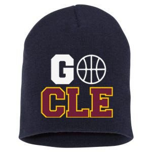 Go Cleveland Hometown Basketball Fan Gift Short Acrylic Beanie