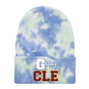 Go Cleveland Hometown Basketball Fan Gift Tie Dye 12in Knit Beanie