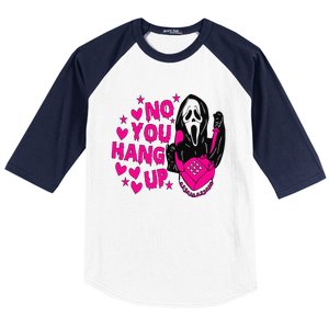 Ghost Calling Halloween Costume No You Hang Up Baseball Sleeve Shirt