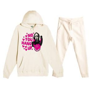 Ghost Calling Halloween Costume No You Hang Up Premium Hooded Sweatsuit Set