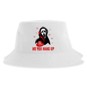 Ghost Calling Halloween Scary Costume No You Hang Up Sustainable Bucket Hat