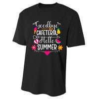 Goodbye Cafeteria Hello Summer Funny Last Day Of School Performance Sprint T-Shirt