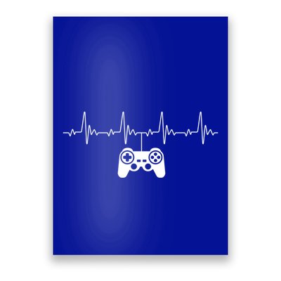 Game Controller Heartbeat Cool Gift Poster