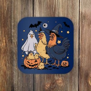 Ghost Chicken Halloween Coaster