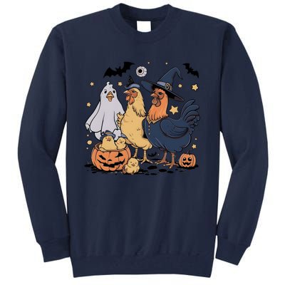 Ghost Chicken Halloween Tall Sweatshirt