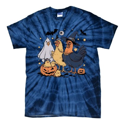 Ghost Chicken Halloween Tie-Dye T-Shirt