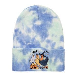 Ghost Chicken Halloween Tie Dye 12in Knit Beanie