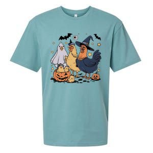 Ghost Chicken Halloween Sueded Cloud Jersey T-Shirt