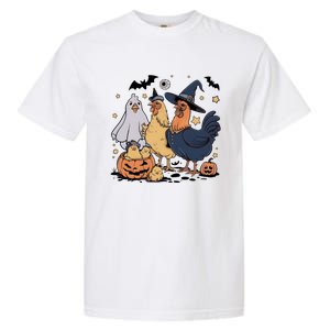 Ghost Chicken Halloween Garment-Dyed Heavyweight T-Shirt