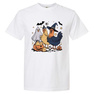 Ghost Chicken Halloween Garment-Dyed Heavyweight T-Shirt