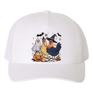 Ghost Chicken Halloween Yupoong Adult 5-Panel Trucker Hat