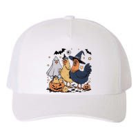 Ghost Chicken Halloween Yupoong Adult 5-Panel Trucker Hat