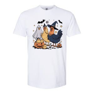 Ghost Chicken Halloween Softstyle CVC T-Shirt