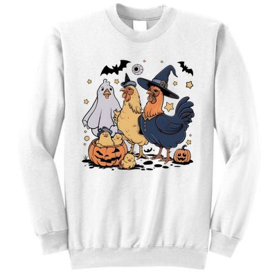 Ghost Chicken Halloween Sweatshirt