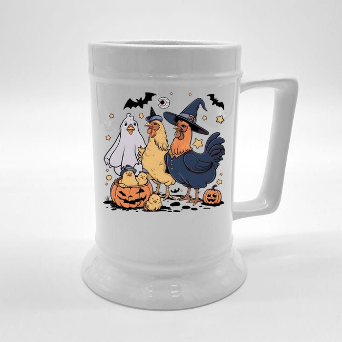 Ghost Chicken Halloween Beer Stein