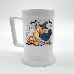 Ghost Chicken Halloween Beer Stein