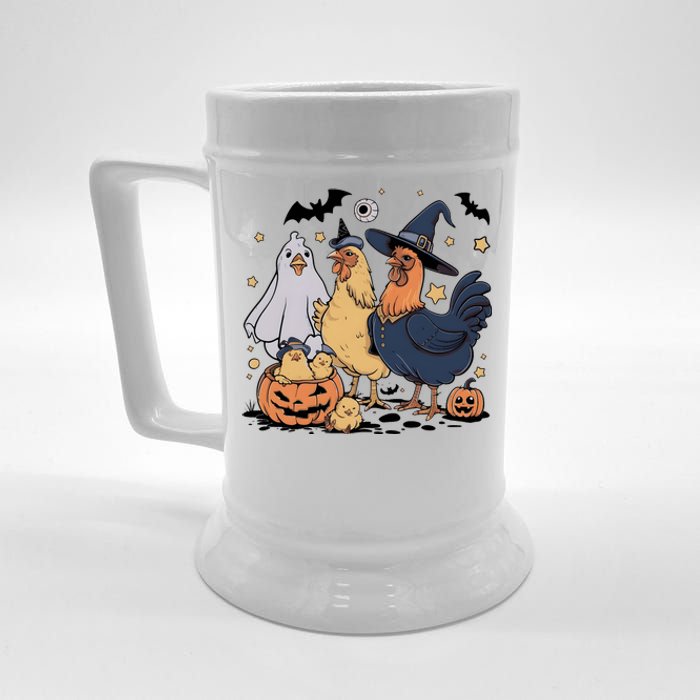 Ghost Chicken Halloween Beer Stein