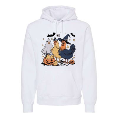 Ghost Chicken Halloween Premium Hoodie