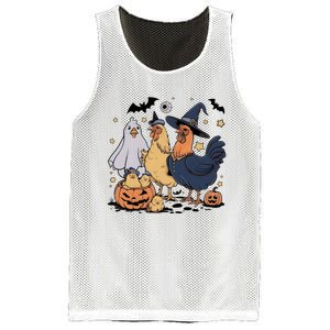 Ghost Chicken Halloween Mesh Reversible Basketball Jersey Tank