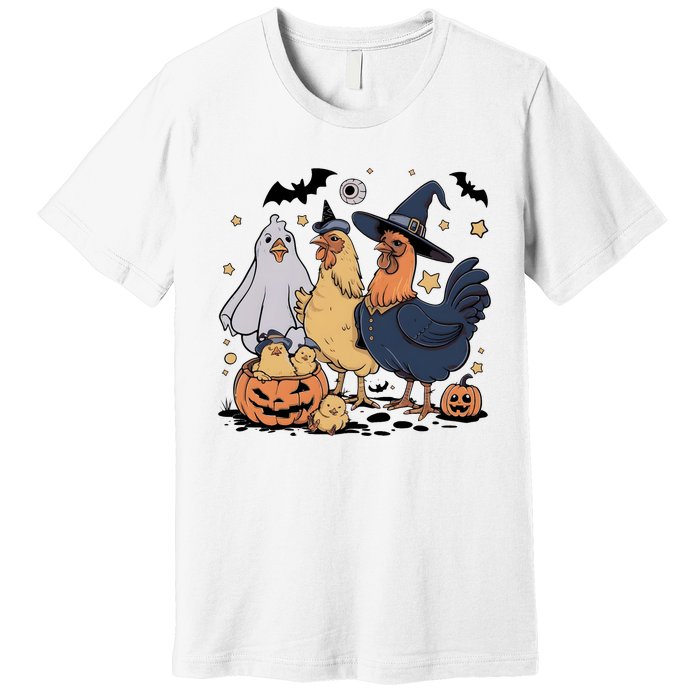 Ghost Chicken Halloween Premium T-Shirt