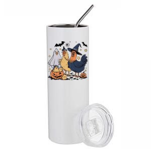 Ghost Chicken Halloween Stainless Steel Tumbler