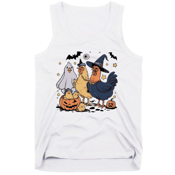 Ghost Chicken Halloween Tank Top