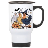 Ghost Chicken Halloween Stainless Steel Travel Mug