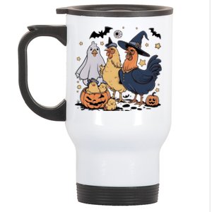 Ghost Chicken Halloween Stainless Steel Travel Mug