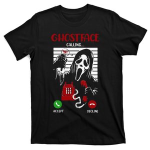 Ghostface Calling Halloween Funny Ghost Scary For Men Women T-Shirt