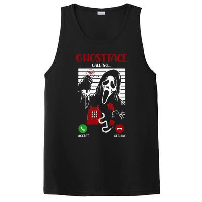 Ghostface Calling Halloween Funny Ghost Scary For Men Women PosiCharge Competitor Tank